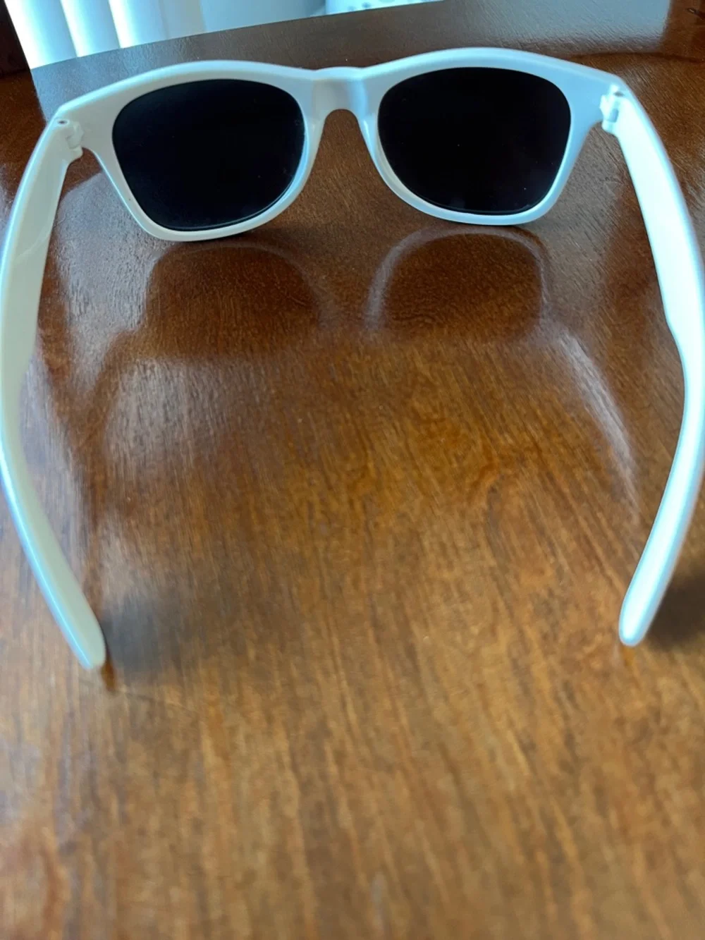 Kids White Sunglasses with Black Lenses - Classic Playful Style